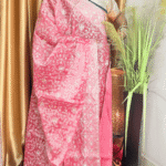 Pink Jimmy Choo Saree - Silver Work